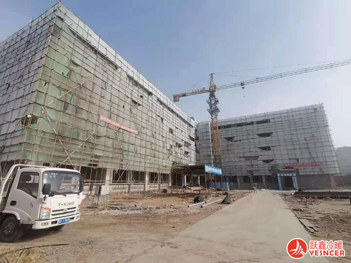 任丘長洋淀學校，風機盤管產品到達現場
