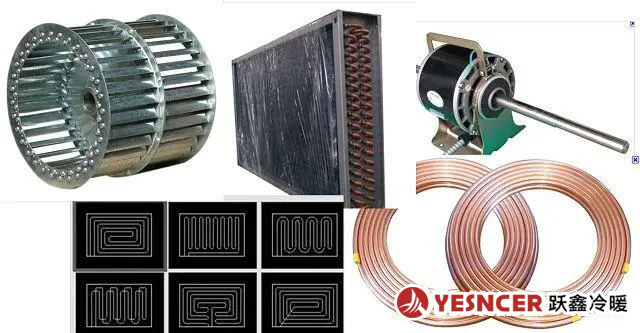 風(fēng)機(jī)盤(pán)管配件_低噪音電機(jī)_盤(pán)管及樣式_葉輪